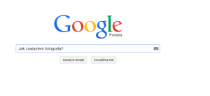 Wyszukiwanie fotografa w google
